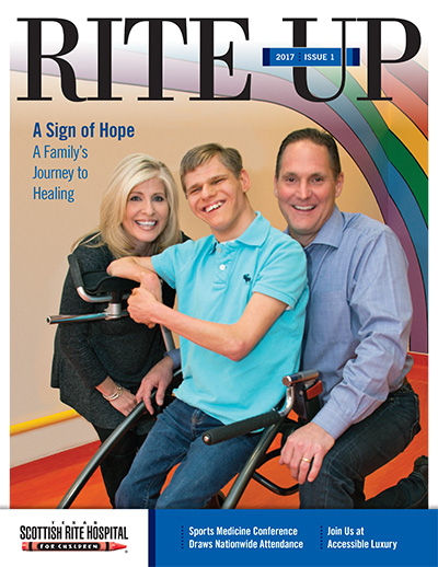 Texas Scottish Rite Hospital for Children Rite Up magazine cover 2017 issue 1