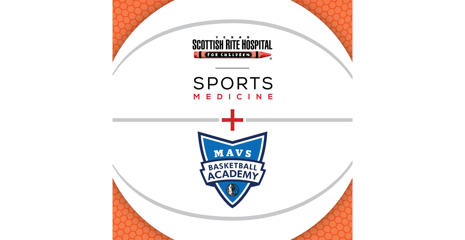 Sports Medicine logo plus the Mavs Basketball Academy logo
